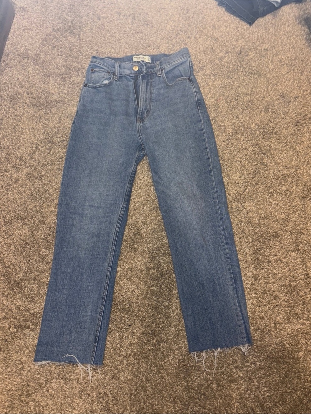 Abercrombie & Fitch Curve Love The Ankle Straight Ultra High Rise 25/0